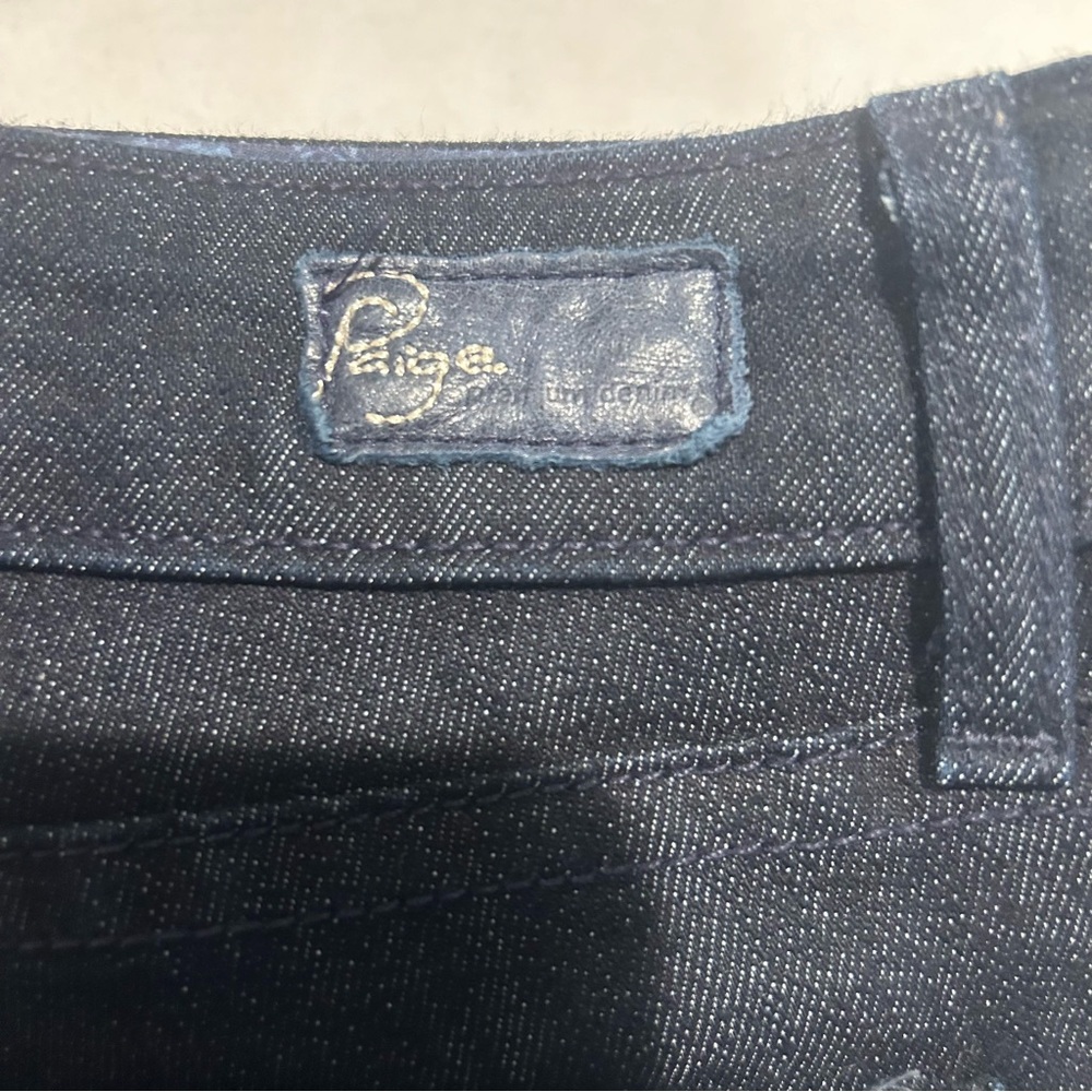 Paige‎ Laguna Women's Size 30 Blue Low Rise Denim Jeans 33x28 Made in USA - Picture 4 of 10